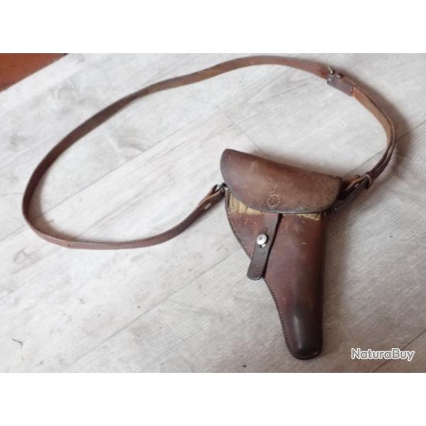 1926 Holster / tui de revolver Suisse 1882, 1882/29 + bretelle