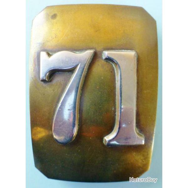 PLAQUE d'�paule du 71e R�giment de NEW YORK Guerre Hispano-Am�ricaine 1989 BOUCLE CEINTURON ARM�E