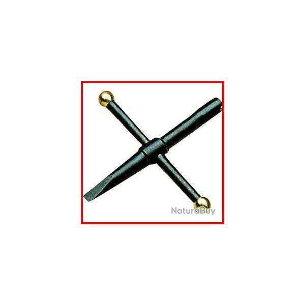 Cl� cruciforme 5 mm avec tournevis sp�cial revolver