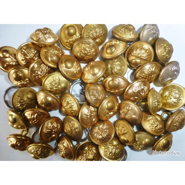 33 BOUTONS Uniforme GENDARMERIE MOBILE militaire Arm�e � 16 INFANTERIE GRENADE
