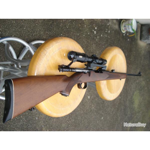 tr�s belle carabine kettner affut cal 7x64 lunette tasco titan montage pivotant