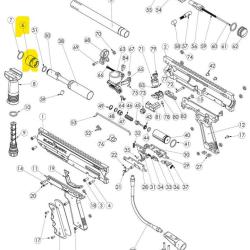 Barrel Thread Adapteur pour SW1 Part06- Valken