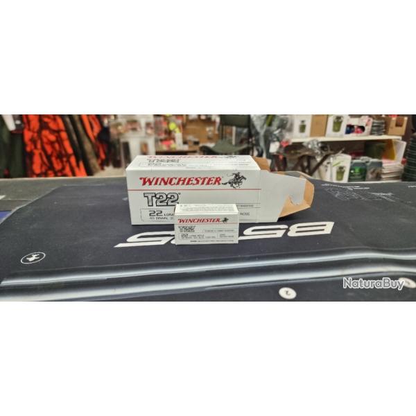 2 boites de 50 Munitions 22lr  T22 Winchester
