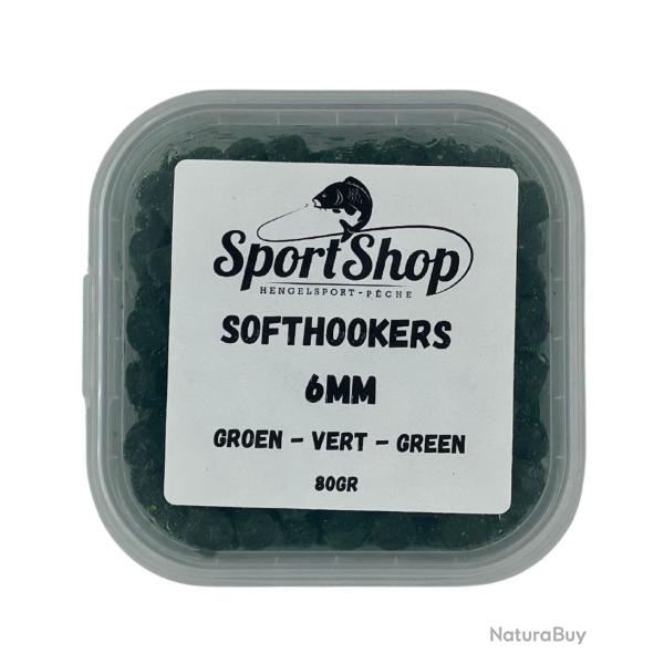 SPORTSHOP PELLETS D'ESCHAGES SOFTHOOKERS VERT 80GR 6,00mm