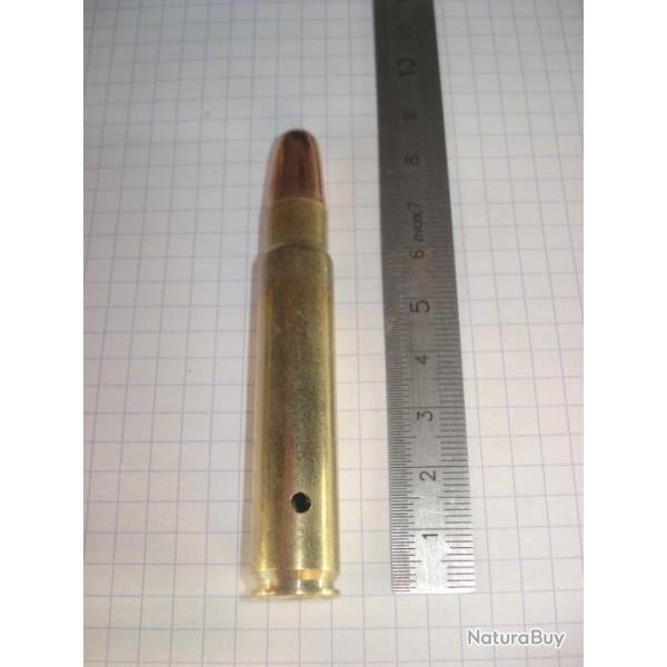 une cartouche de 416 ruger pour collection ogive blind�e, neutralis�e, perc�e, percut�e