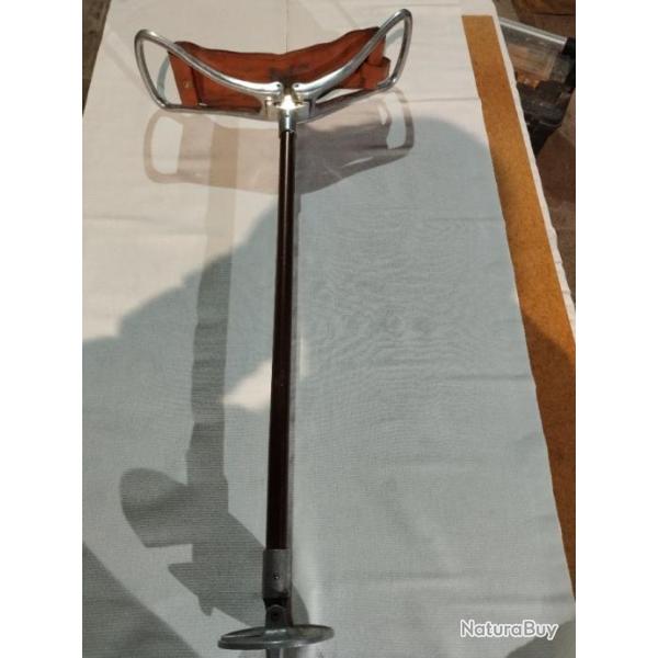 Canne si�ge Game Bird. 56/60 cmMade in England. Alu et cuir.