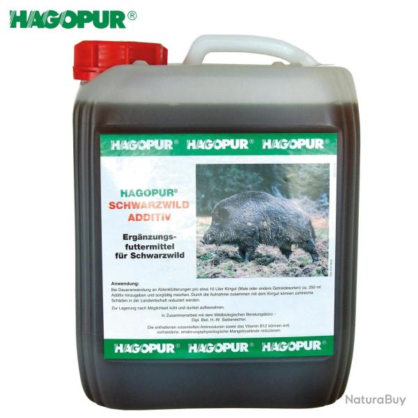 Additif attractant HAGOPUR � base de vitamine pour sanglier Hagopur 5L