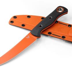 Benchmade  15500OR-2 Meatcrafter Couteau &agrave; lame fixe CPM-S45VN, Carbonfiber