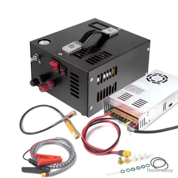 Compresseur PCP Portable 4500 PSI - Haute Pression 12V/220V pour Fusil Airgun, Paintball, Plong�e