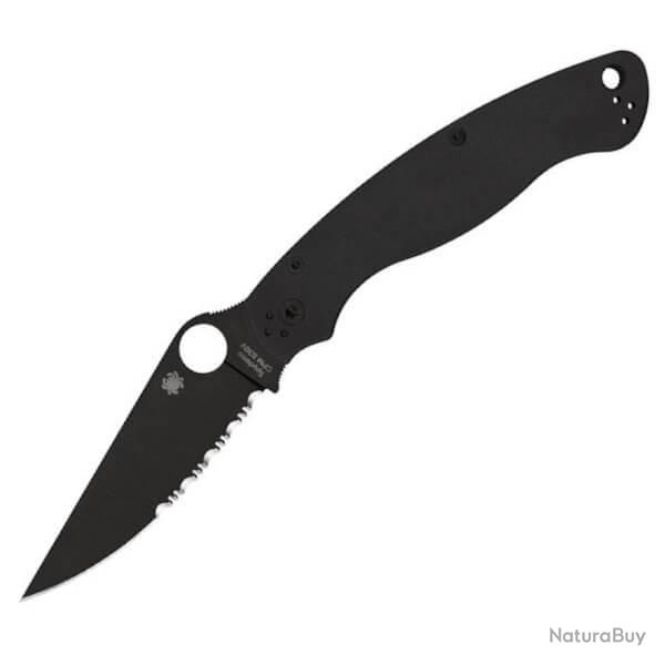 C36GPSBK2 Couteau pliant semi-crant� Spyderco Military 2 noir
