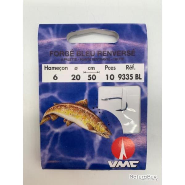 Hame�ons mont�s VMC sp�cial truite n6 0,20mm