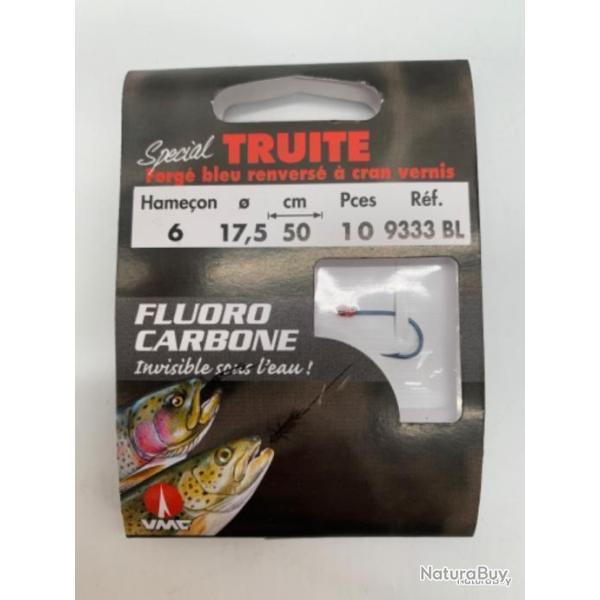 Hame�ons mont�s VMC sp�cial truite forg� bleu renvers� n6 0,175mm