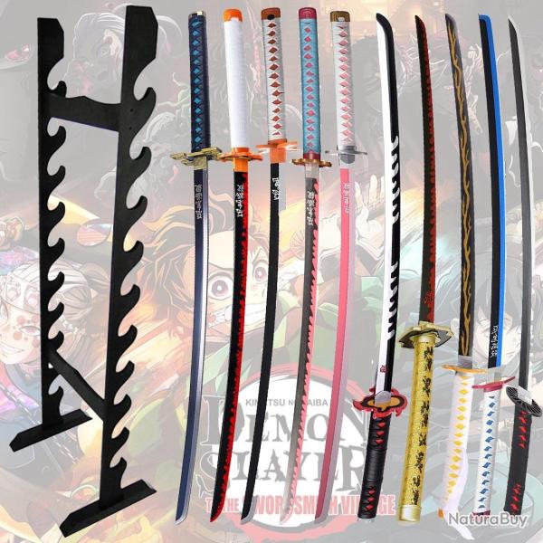 Pack 10 Katanas Demon Slayer + Support de Sol