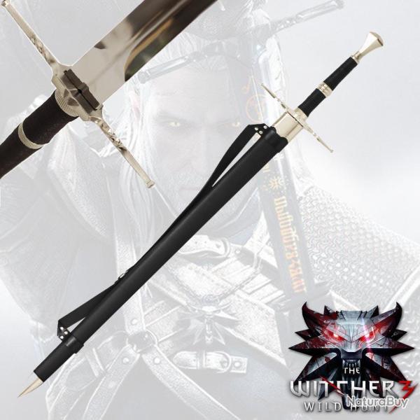 �p�e en acier de l'�cole du Loup L�gendaire Sup�rieure Geralt De Riv The Witcher 3
