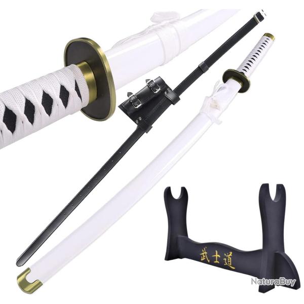 Pack Katana Cosplay Manga Zoro Roronoa One Piece Wado + Holster Ceinture + Support