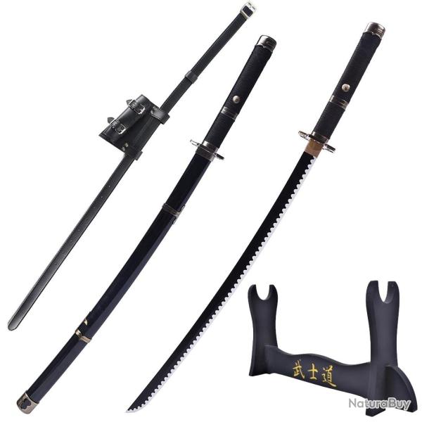 Pack Katana Cosplay Manga Zoro Roronoa Yubashiri One Piece + Ceinturon + Support Katana