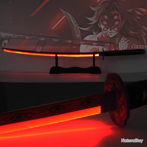 Katana LED en M�tal de Kokushibo Premi�re Lune Sup�rieure dans Demon Slayer