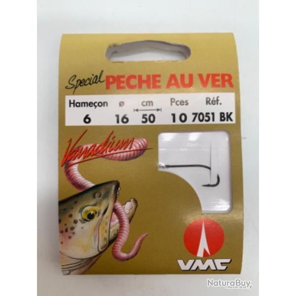 Hame�ons mont�s VMC sp�cial truite au ver naturels n6 0,16mm