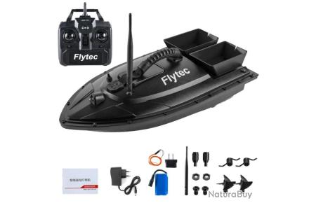 Bateau Appât RC 500m Avec Sondeur Détecteur De Poissons 2 Moteurs - Neuf