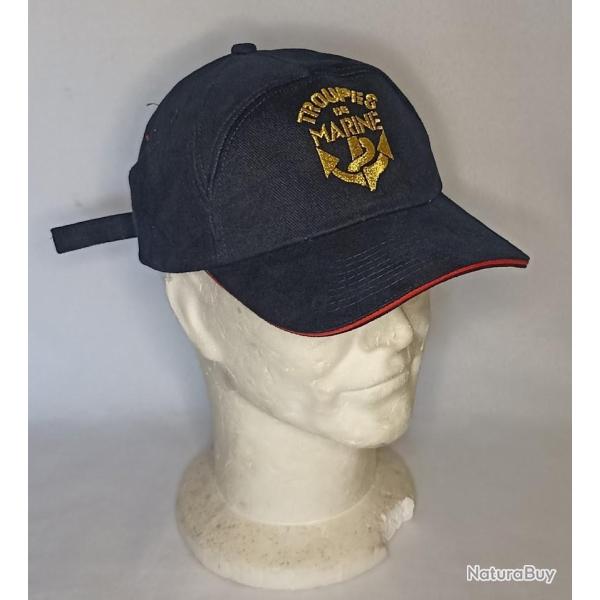 Casquette r�glable toile Troupes de Marine