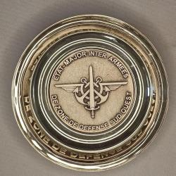 Coupelle en m&eacute;tal argent&eacute; de l'&eacute;tat major des arm&eacute;es Bordeaux