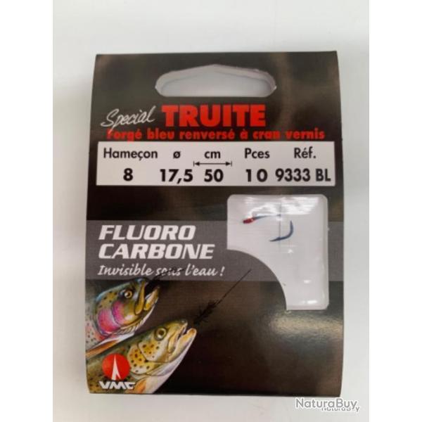 Hame�ons mont�s VMC Sp�cial truite fluorocarbone n8