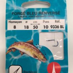 Hame&ccedil;ons mont&eacute;s VMC sp&eacute;cial truite n8 0,18mm sans ardillon