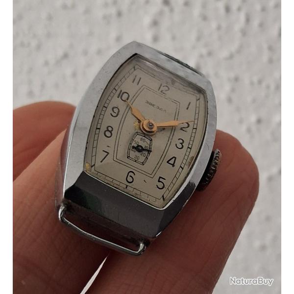 ZVEZDA LIP MONTRE M�CANIQUE ANCIENNE T18 MOD�LE TONNEAU URSS PENZA  ANN�ES 50
