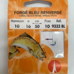 Hameçons montés VMC spécial truite collé vernis n10 0,16mm