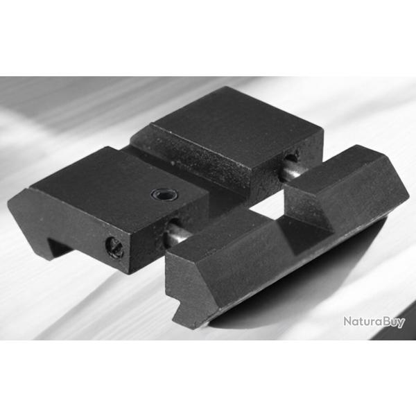 LOT DE 2 ADAPTATEURS POUR RAILS 11 MM - 21 MM