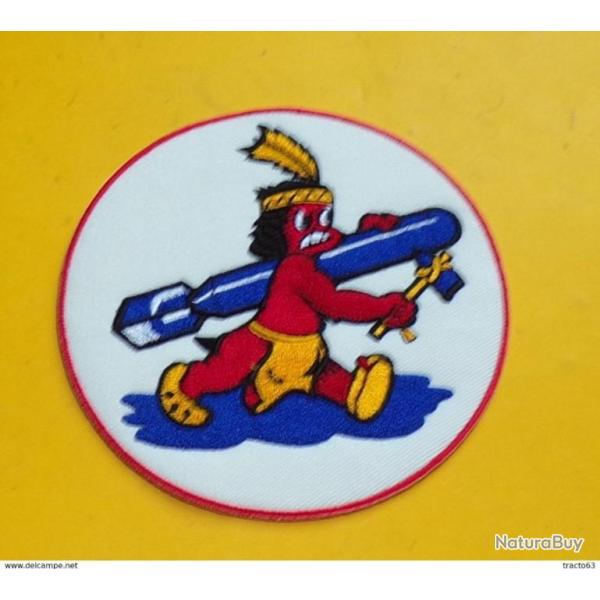 TISSU PATCH : ESCADRILLE DE BOMBARDEMENT AVEC INDIEN , BON ETAT VOIR PHOTO . POUR TOUT RENSEIGNEMENT