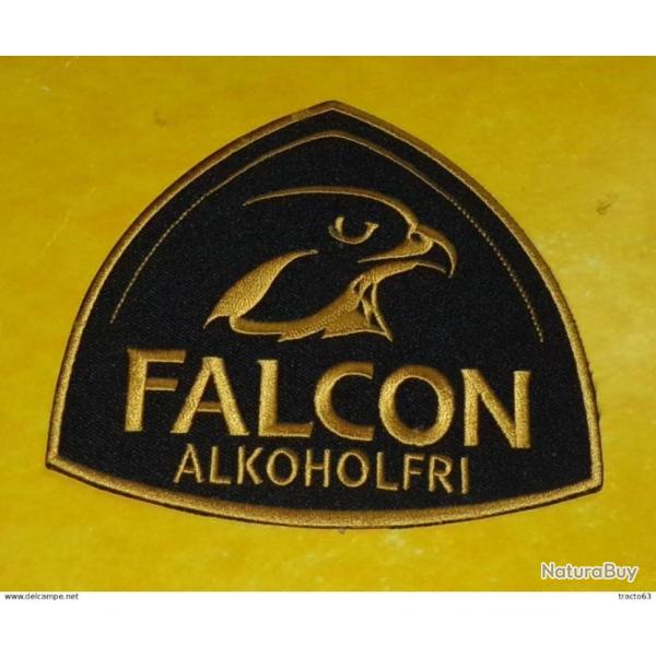 TISSU PATCH : FALCON ALKOHOLFRI�, HAUTEUR� 11�CM , BON ETAT VOIR PHOTOS . POUR TOUT RENSEIGNEMENT ME