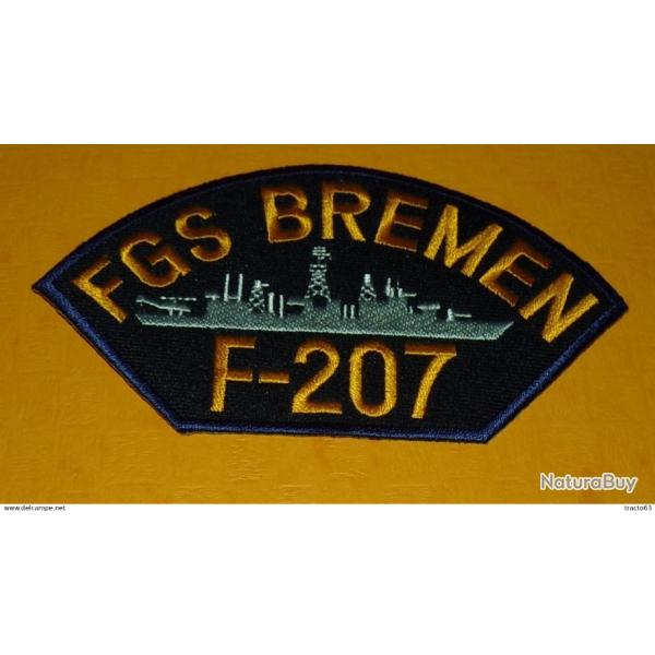 TISSU PATCH : FGS BREMEN F-207�, LONGUEUR 14 CM , BON ETAT VOIR PHOTO . POUR TOUT RENSEIGNEMENT ME C