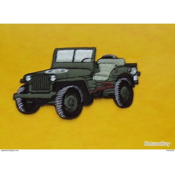 TISSU PATCH : JEEP� , DIAMETRE 9�CM , BON ETAT VOIR PHOTO . POUR TOUT RENSEIGNEMENT ME CONTACTER. RE
