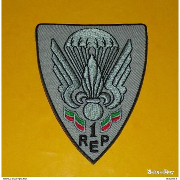 TISSU PATCH : LEGION 1er REGIMENT ETRANGER DE PARACHUTISTES�� , DIAMETRE 9�CM , BON ETAT VOIR PHOTOS