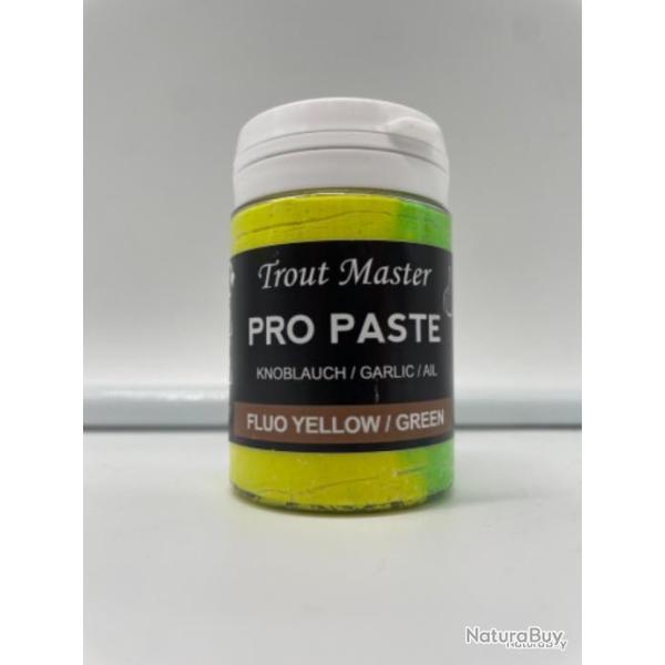 P�te � truite trout master pro paste Fluo Yellow/green garlic