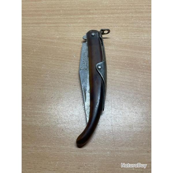 Ancien jolie couteau pliant � palme AGOUTI