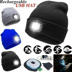 Bonnet Tricote avec Lampe LED Rechargeable-Au Choix 20260729082523