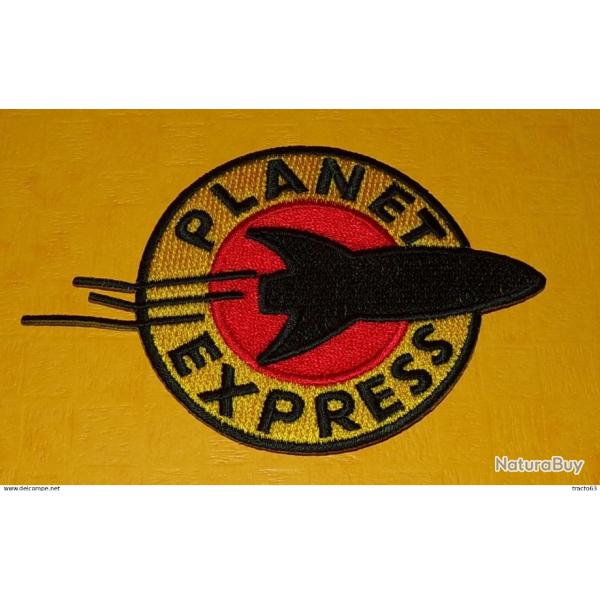 TISSU PATCH : PLANET EXPRESS , DIAMETRE 8,5 CM , BON ETAT VOIR PHOTO . POUR TOUT RENSEIGNEMENT ME CO