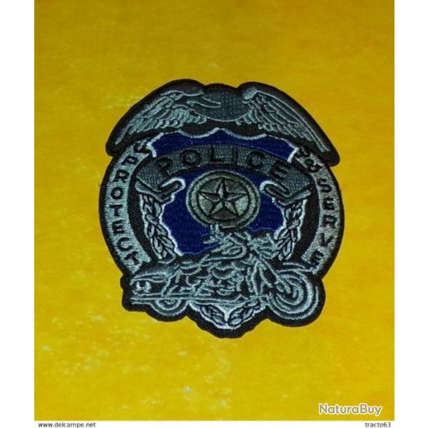 TISSU PATCH : POLICE , PROTECT & SERVE�, DIAMETRE 9�CM , BON ETAT VOIR PHOTOS . POUR TOUT RENSEIGNEM