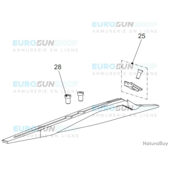 HAUSSE BATTUE FIBRE OPTIQUE BROWNING BAR MK3 - 4X NEUVE