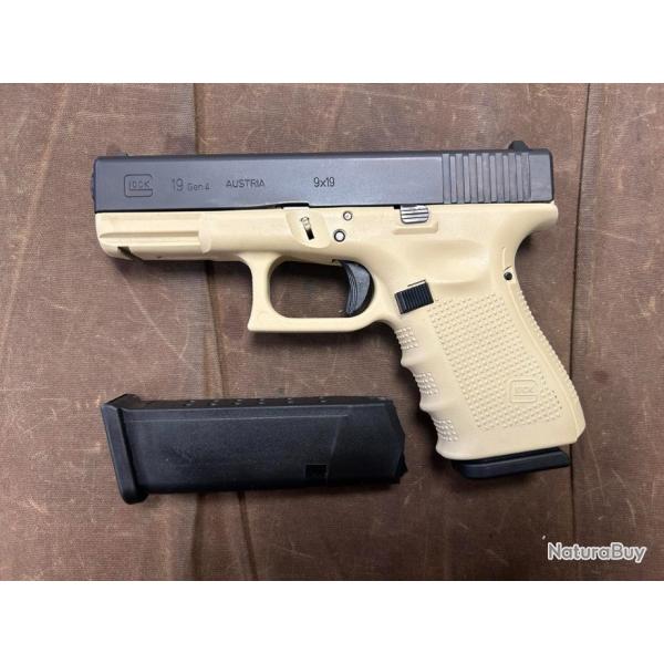 PACK GLOCK Mod�le 19 Calibre 9x19mm + CONVERSION TACTICAL SOLUTION 22LR + SILENCIEUX B&T