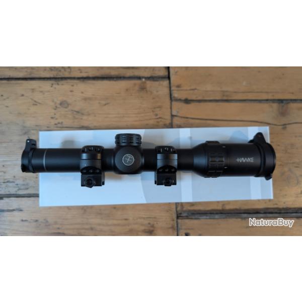 Lunette de vis�e Hawke Frontier 30, 1-6x24 tir + colliers et embase