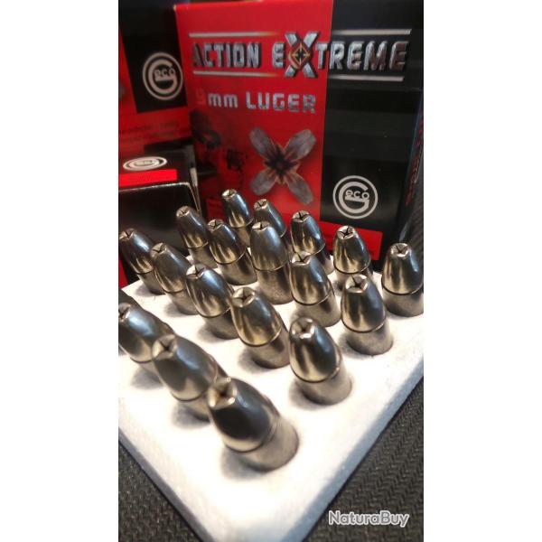 Cartouches GECO PARA ACTION EXTREME Calibre 9mm 108grs FMJ - Boite de 20 unit�s