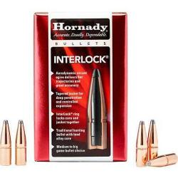 OGIVES HORNADY Cal.270 .277 130grs SP INTERLOCK - Bo&icirc;te de 100 unit&eacute;s