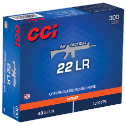 Balles CCI AR Tactical - Cal. 22 LR - Boite de 300 - Par 1