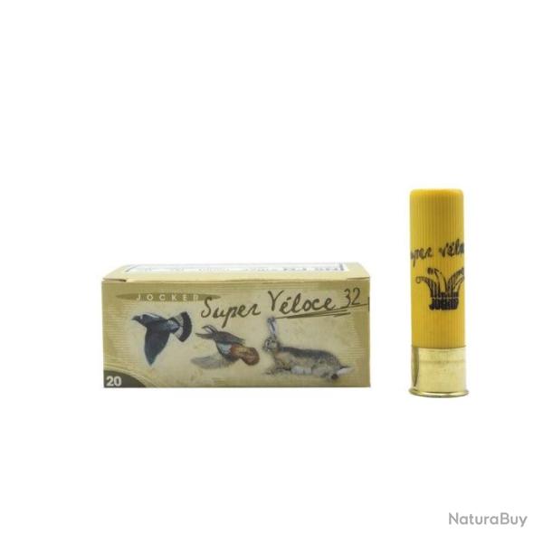 DC 25 ! Bo�te de 10 Cartouches Super Veloce 32 BJ - Cal. 20/70/16