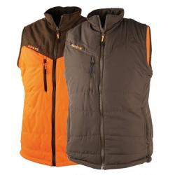 Gilet reversible Somlys Thermo-hunt - Marron / Orange / 5XL