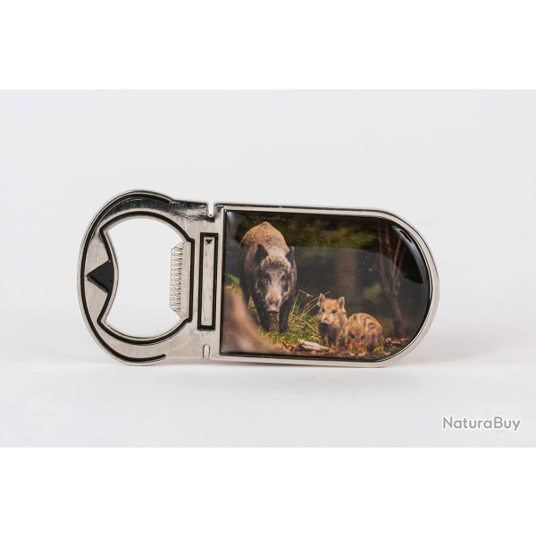 DC 25 ! Ouvre bouteille magn�tique Nature De Brenne Sanglier