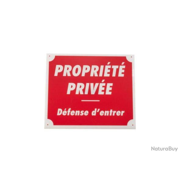 Panneau de signalisation Januel Propri�te priv�e d�fense d'entrer - Polypropyl�ne  alv�olaire